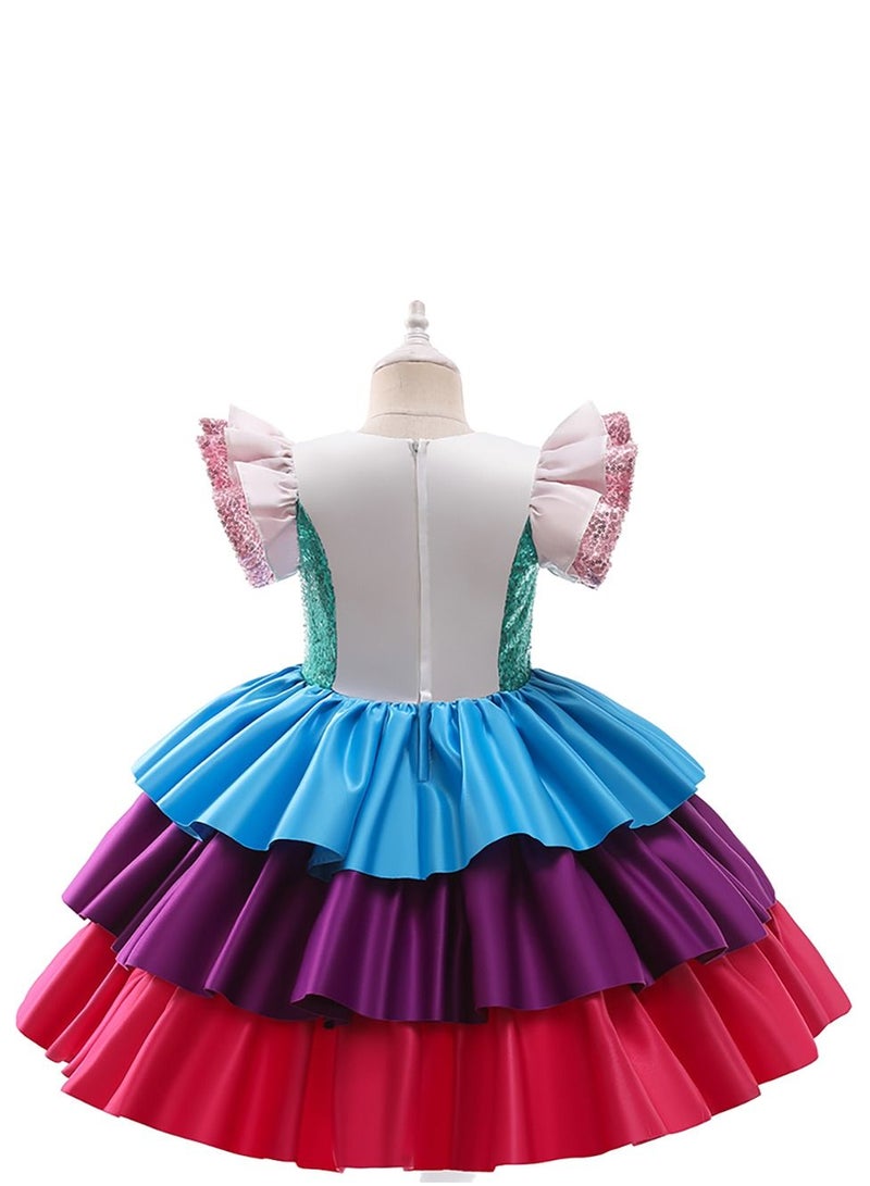 Splice small fly sleeve Princess Dress