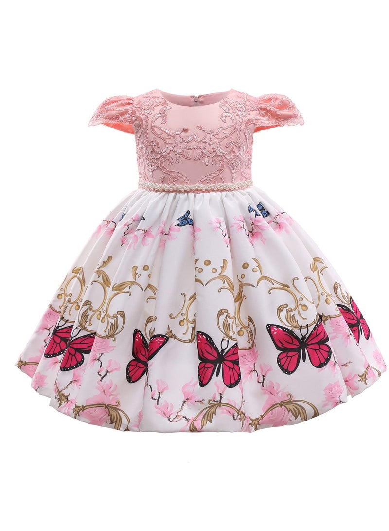 Fashionable Cute Girls Dresses Pink