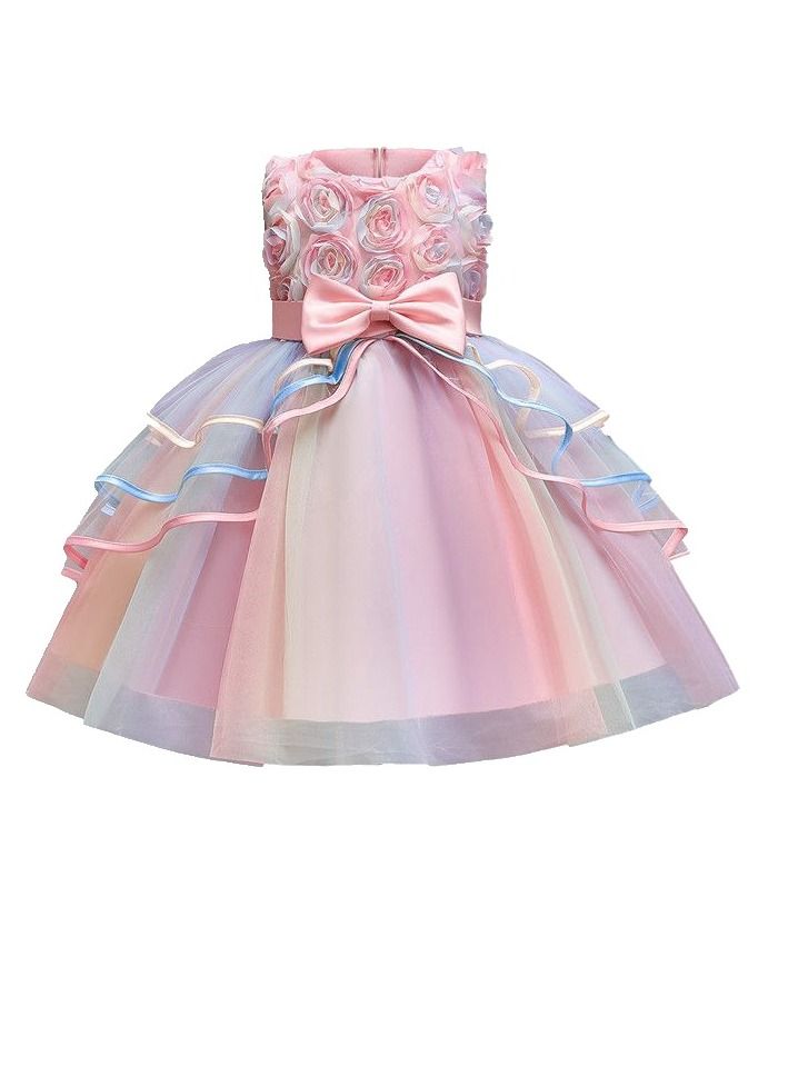 Fashionable Cute Girls Dresses Pink