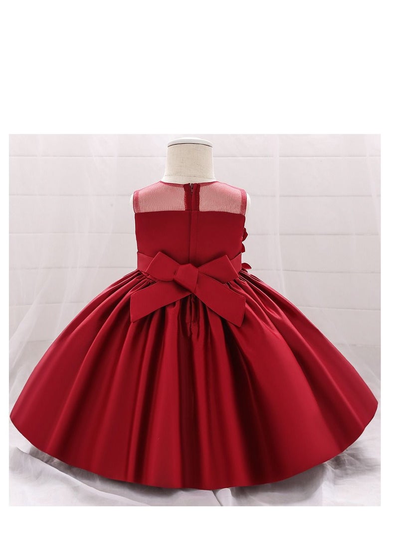 Fashionable Cute Girls Dresses Red