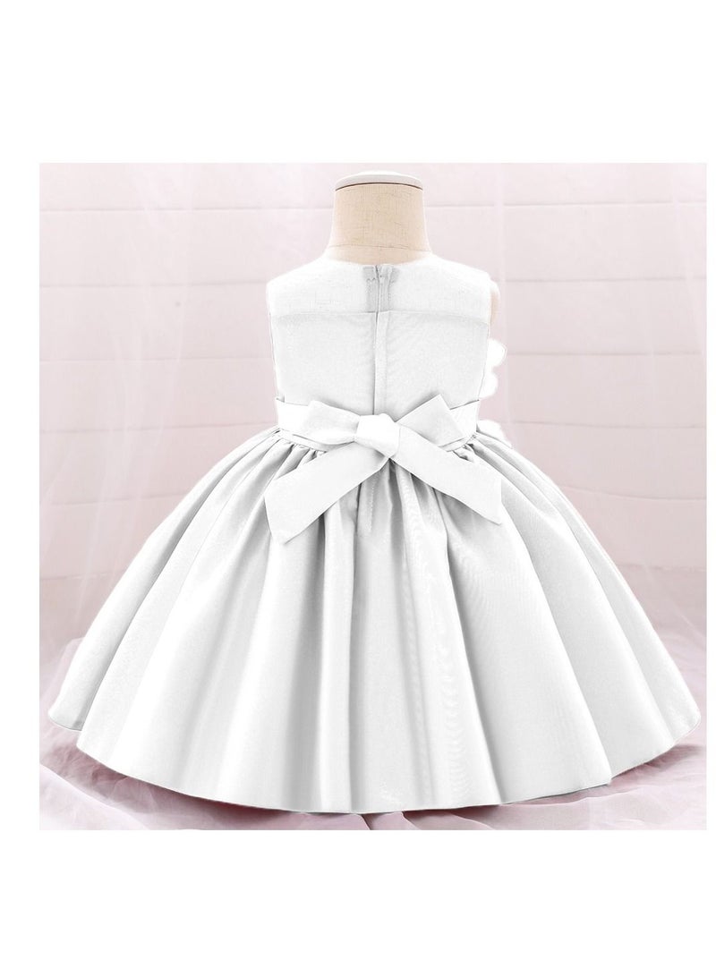 Fashionable Cute Girls Dresses White