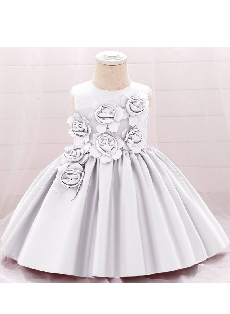 Fashionable Cute Girls Dresses White