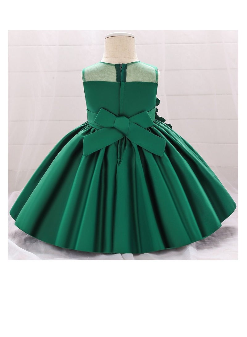 Fashionable Cute Girls Dresses Green