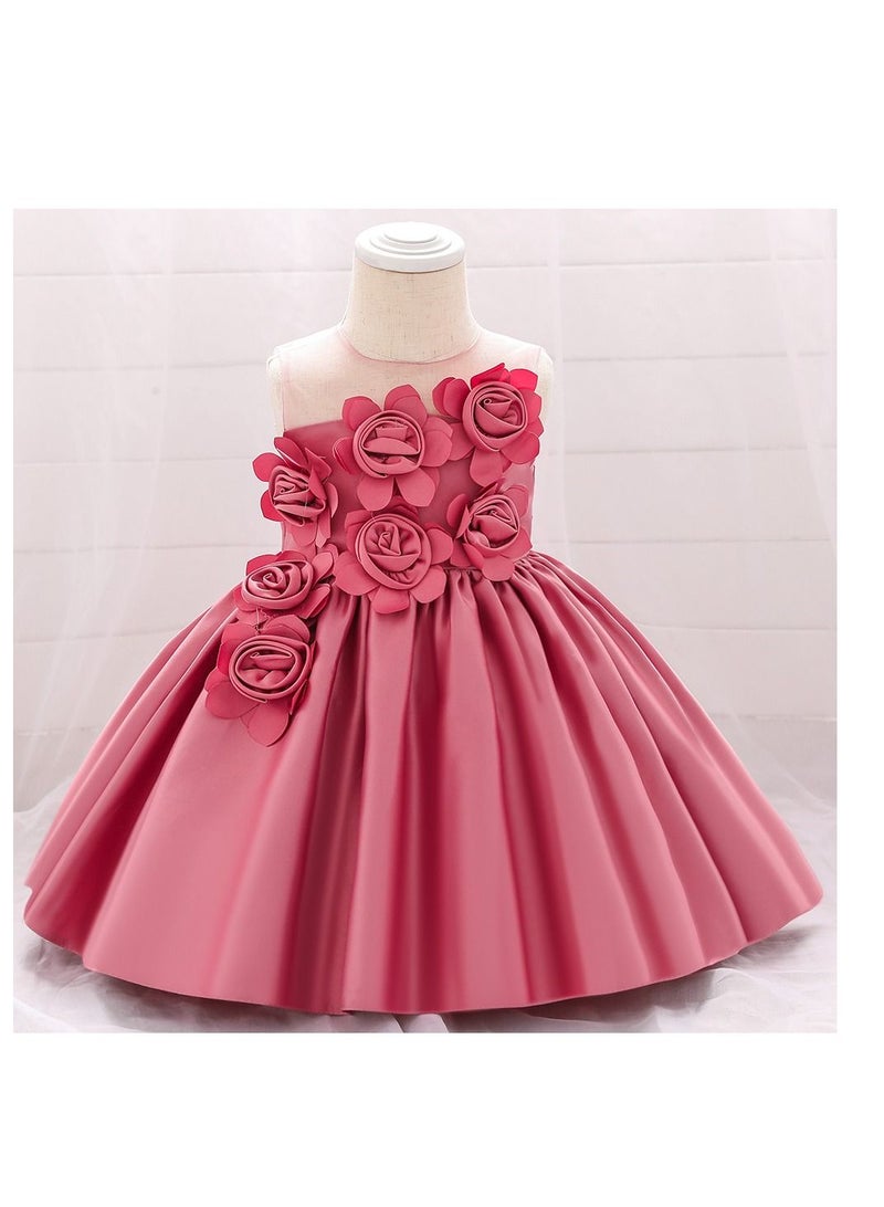 Fashionable Cute Girls Dresses Pink