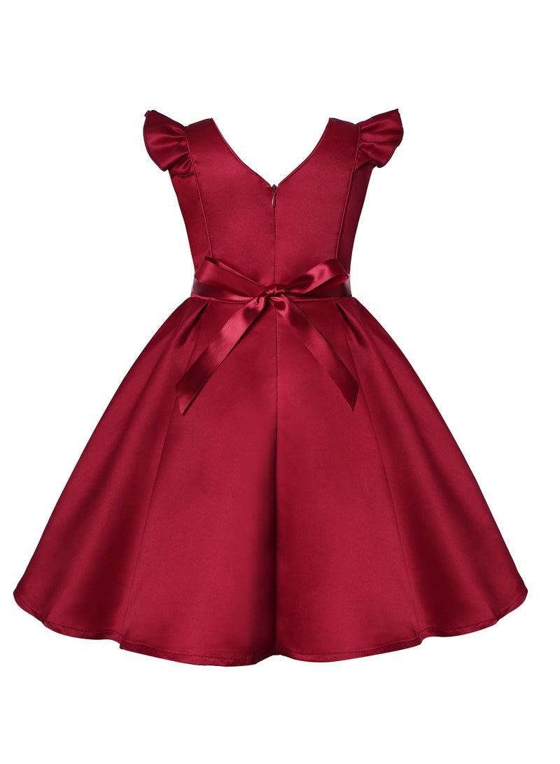 Girls Fashion Cute Princess Dress Red