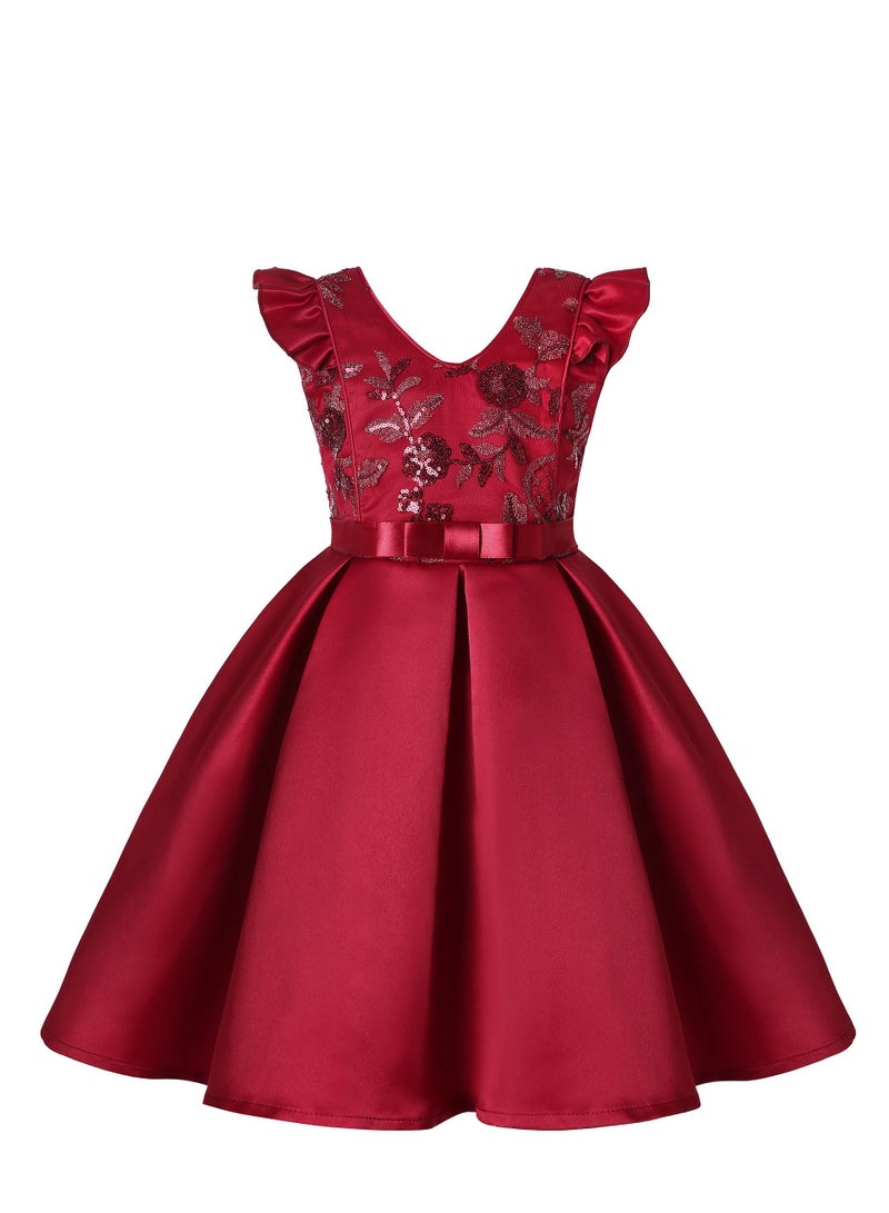 Girls Fashion Cute Princess Dress Red