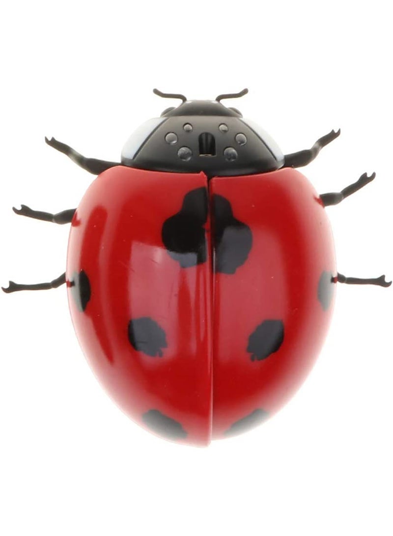 Fitto Remote Control Wall Climbing Lady Bug Toy - Life Like with Movement, Sound and Light, Red