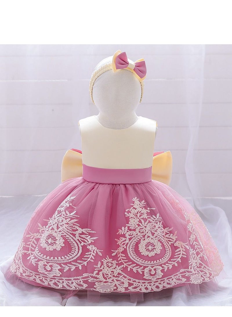 Fashionable Cute Girls Dresses Pink