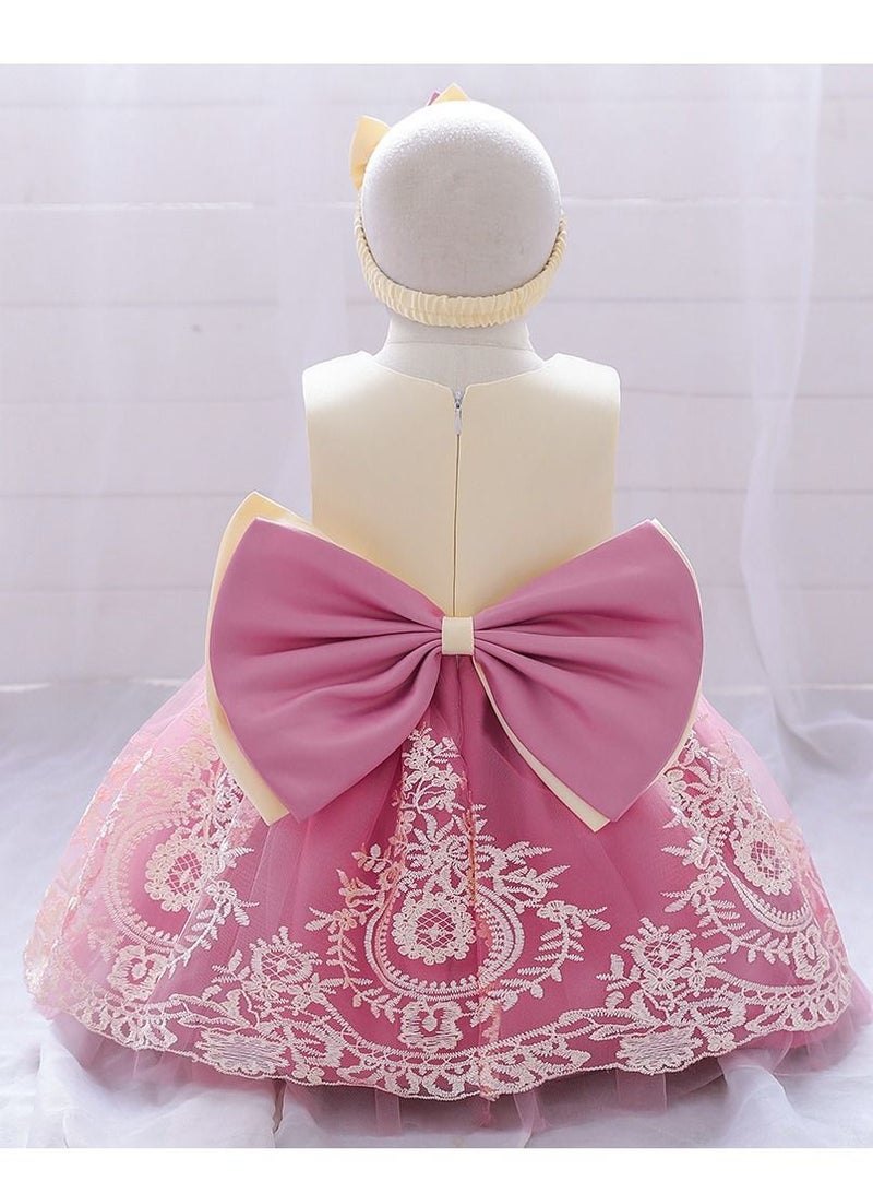 Fashionable Cute Girls Dresses Pink
