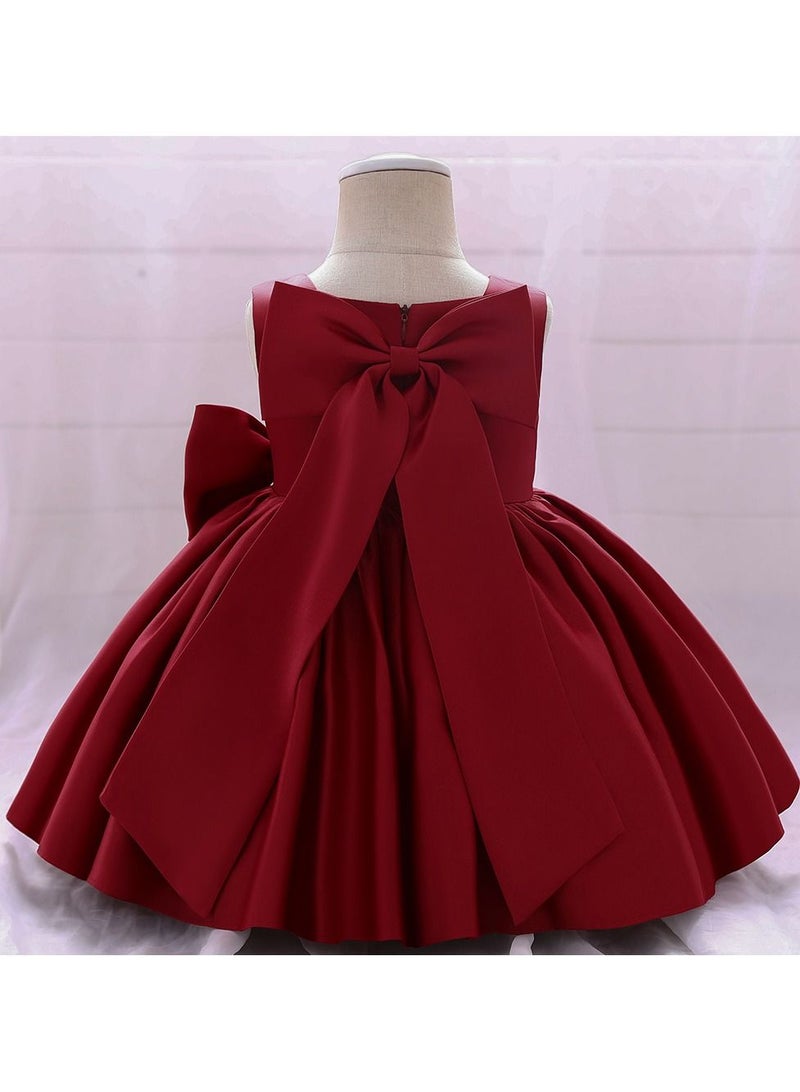 Princess Sleeveless Maxi Dress Burgundy