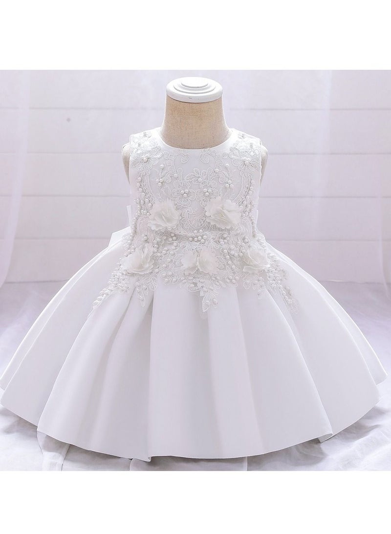 Fashionable Cute Girls Dresses White