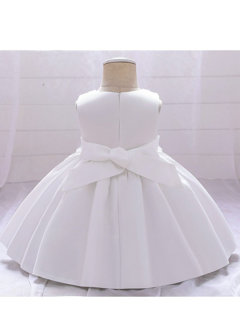 Fashionable Cute Girls Dresses White