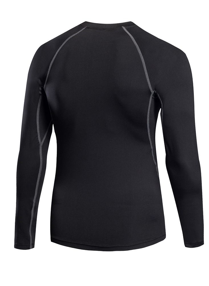 Men Quick Dry Long Sleeve T-Shirt Black