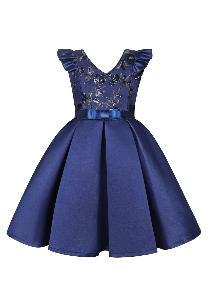 Girls Fashion Cute Princess Dress Blue