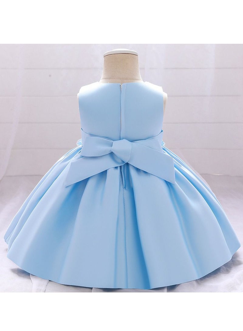 Fashionable Cute Girls Dresses Blue