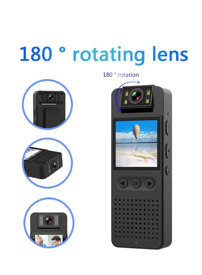 CS06 night vision 1080P FULL HD Recorder meeting sport portable mini body camera with LCD screen