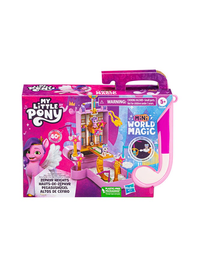 My Little Pony Toys Mini World Magic Compact Creation Zephyr Heights Portable Playset With Princess Pipp Petals Pony Toy Toys For 5 Year Old Girls And Boys And Up