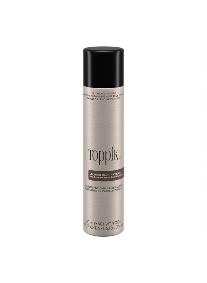 Toppik Colored Hair Thickener, Medium Brown, 5.1 OZ