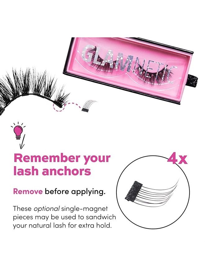 Magnetic Eyelashes - Babygirl | Short Magnetic Lashes, 60 Wears Reusable Faux Mink Lashes, Wispy Round Natural Look - 1 Pair