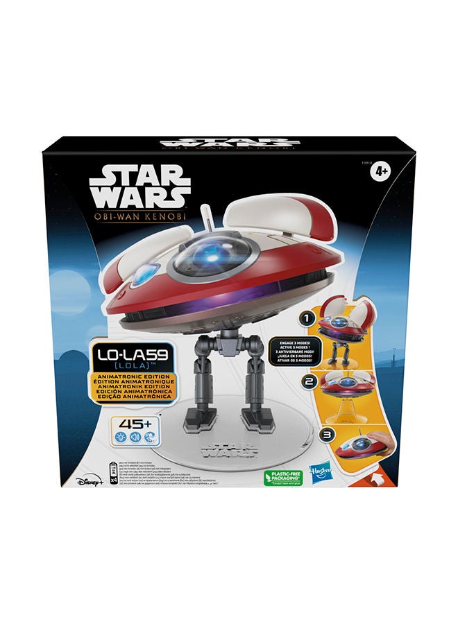 L0-LA59 Lola Animatronic Edition, Obi-Wan Kenobi Series-Inspired Electronic Droid Toy For Kids Ages 4 And Up