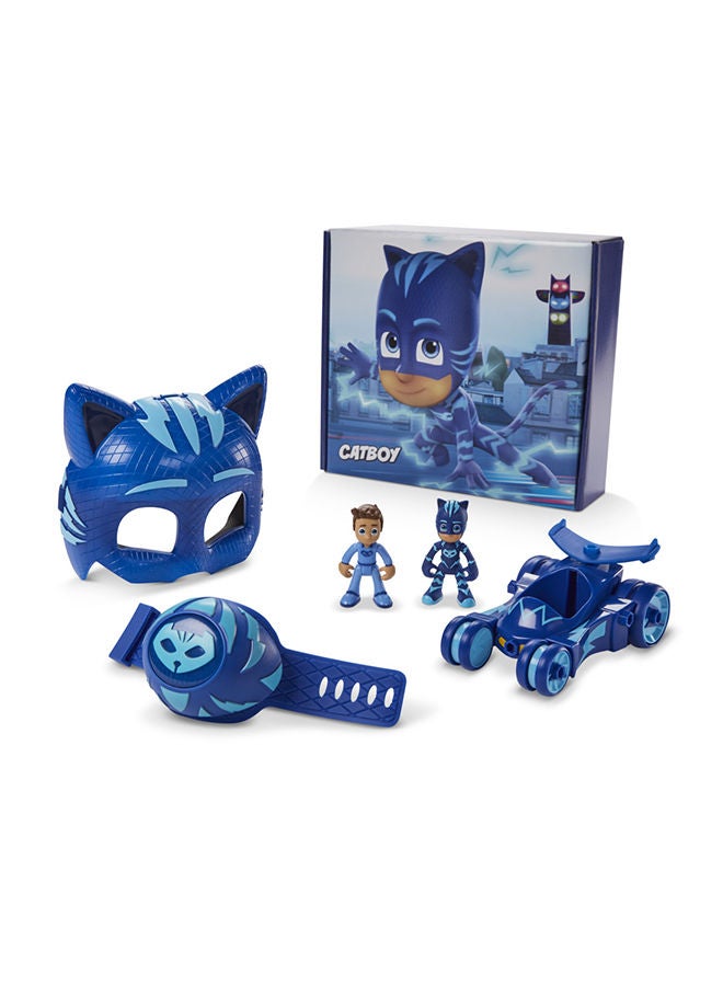 Pj Masks Catboy Power Pack Preschool Toy Set With 2 Pj Masks Action Figures Vehicle Wristband And Costume Mask For Kids Ages 3 And Up