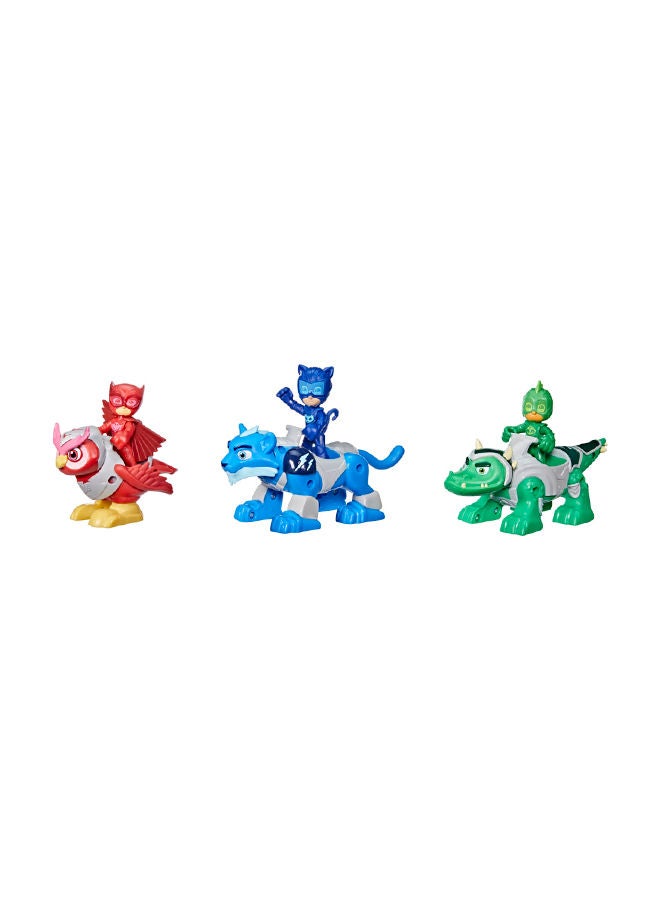 Animal Power Hero Animal Trio Preschool Toy, Figure, Vehicle Set With 3 Action Figures And 3 Cars For Kids Ages 3 And Up