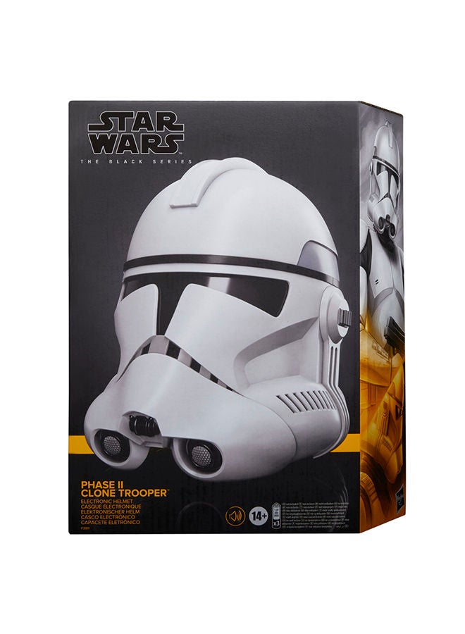 The Black Series Phase II Clone Trooper Premium Electronic Helmet, The Clone Wars Roleplay Collectible