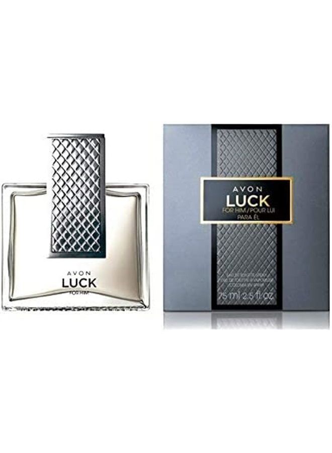 Avon Luck for Him Eau De Toilette Spray 2.5 Oz