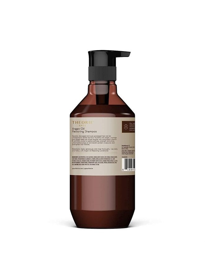 Argan Oil Restoring Shampoo - Rejuvenate & Moisturize - Sulfate Free - Suited for All Hair Types - Safe for Color & Keratin Treated Hair, Pump Bottle 800mL.