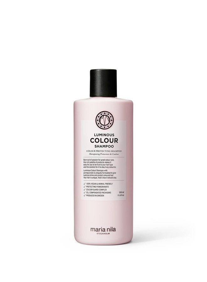 Luminous Color Shampoo, 11.8 Fl Oz / 350 ml, Reduces Color Loss from Washing, Pomegranate Counteracts Dehydration, 100% Vegan & Sulfate/Paraben free