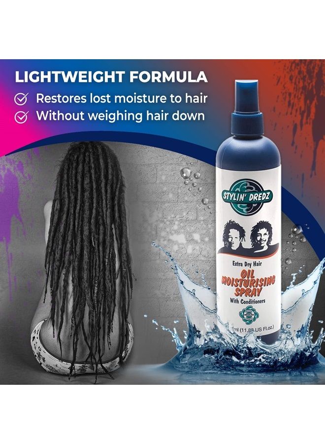 Extra Dry Hair Oil Moisturizing Spray with Conditioners | Dreadlock Spray & Braid Moisturizer 350 ml - Single
