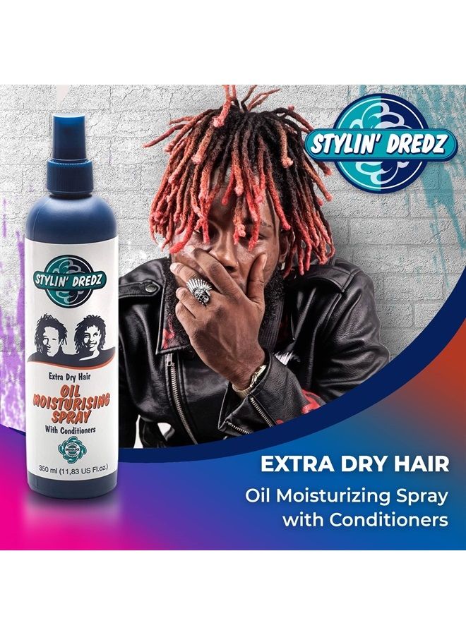 Extra Dry Hair Oil Moisturizing Spray with Conditioners | Dreadlock Spray & Braid Moisturizer 350 ml - Single