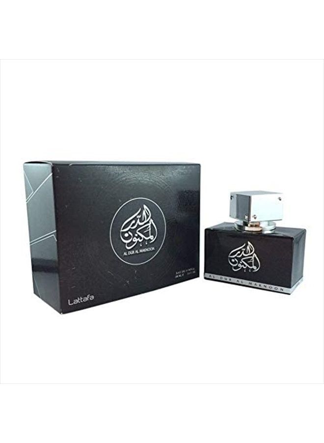 Al Dur Al Maknoon Silver 100 ml EDP by Lattafa Perfumes Spray Fruity Smoky