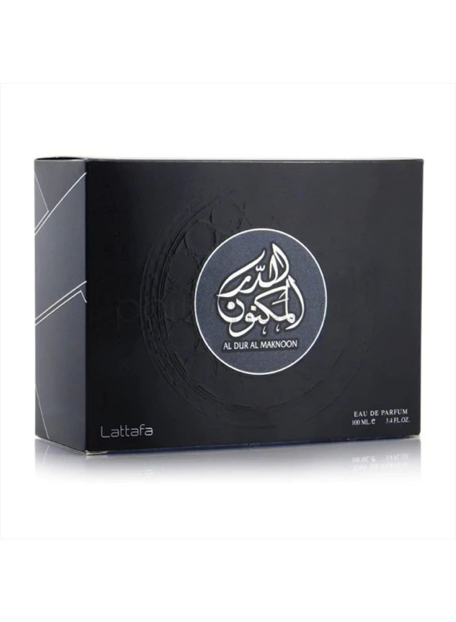 Al Dur Al Maknoon Silver 100 ml EDP by Lattafa Perfumes Spray Fruity Smoky