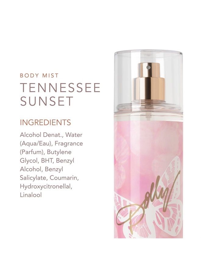 Dolly Parton Body Mist Perfume for Women - 8.0 Fl Oz - Tennessee Sunset