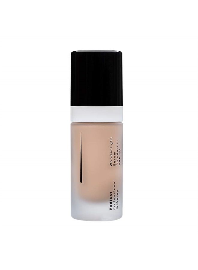 Radiant Professional Wonderlight Serum Liquid Foundation for Makeup Kit - Alternative to Bronzer Powder - Color Corrector & Under Eye Concealer - Matte Eyeshadow Base - 1.01 oz - Porcelain Beige (01)