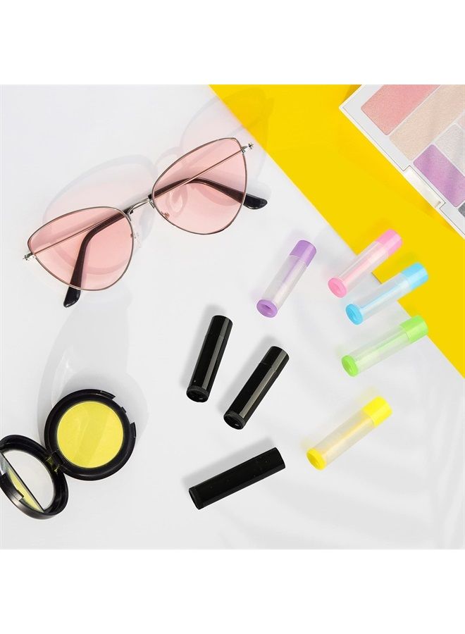 Professional Lipsticks Filling Tray Kits, Including 1 Pieces Lip Balms Filling Tray 1 Pieces Spatula and 50 Pieces Empty Lip Balm Tubes with Caps DIY Lipstick Gifts for Women Grils Business