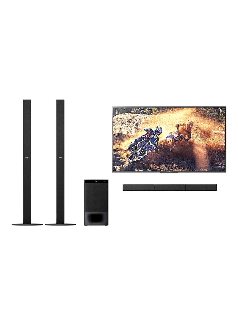 1000W High Power Real 5.1 Channel Dolby Digital Soundbar With Tallboy Speaker HT-S700RF Black