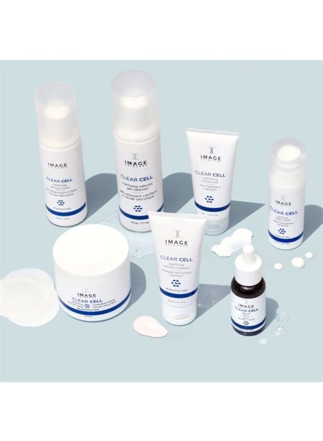 , CLEAR CELL Clarifying Salicylic Masque, Exfoliating Kaolin Clay Facial Mask with Mattifying Effect, 2 oz