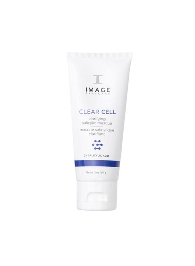 , CLEAR CELL Clarifying Salicylic Masque, Exfoliating Kaolin Clay Facial Mask with Mattifying Effect, 2 oz
