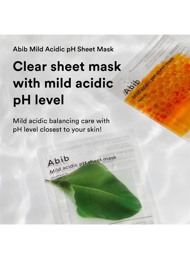 Mild acidic pH sheet mask Heartleaf Fit 30ml (10pcs)