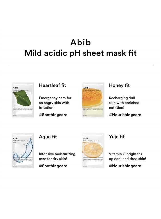 Mild acidic pH sheet mask Heartleaf Fit 30ml (10pcs)