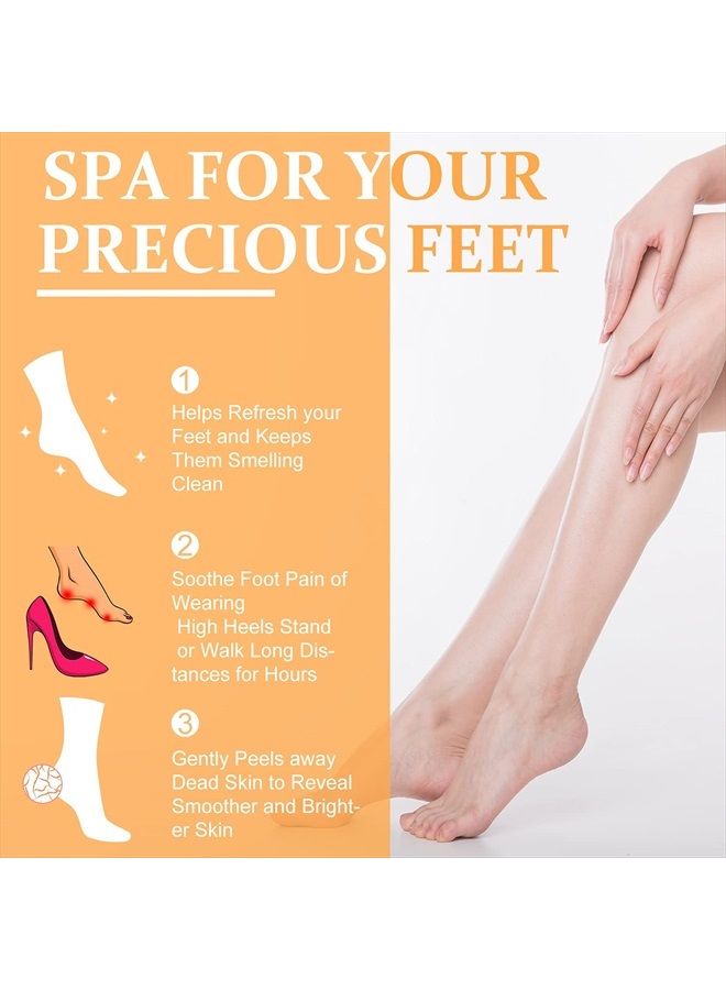 Foot Pedicure Spa Set,Foot Soak Spa Home Pedicure Kit with Bath Salt, Moisturizing Foot Scrub Cream Lotion, Foot Care for Dead Skin, Dry Cracked Feet, Make Baby Soft Feet, 3 Set