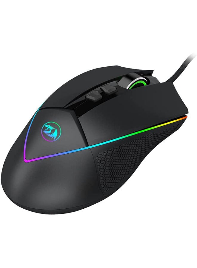 REDRAGON M909 EMPEROR RGB Gaming Mouse - Optical Sensor 12,400 DPI - 7 Programmable Buttons - Software Support