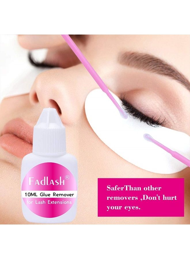 Eyelash Extension Remover Non-irritating Lash Remover for Lash Extensions Fast Action Dissolves Eyelash Remover FADLASH Eyelash Extensions Glue Remover 10ml Gel Remover for Eyelash Extensions