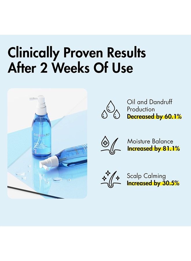 CONTENTLY AFTER ALL! Scalp Soothing Care Treatment | Daily Scalp Cooling Tonic with Probiotics & Ginger Extract For Itchy & Flaky Scalps | 4.06 fl.oz.