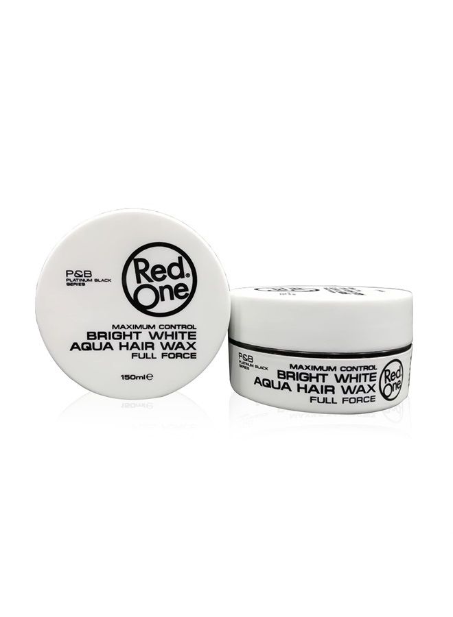 Bright White Aqua Hair Wax 150ml
