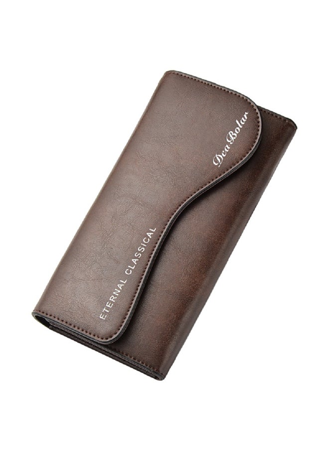Comfortable And Stylish Long Wallet Brown