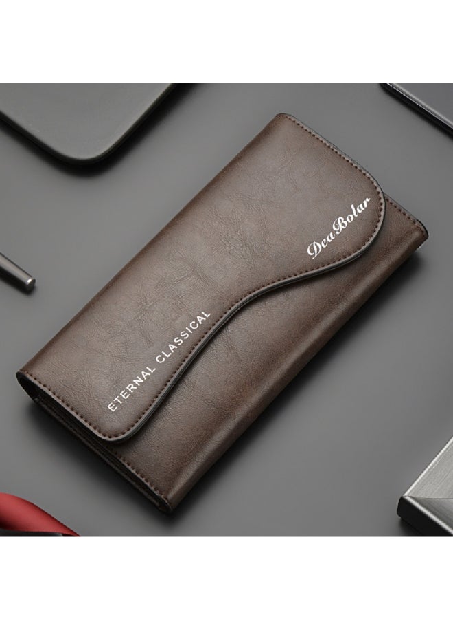 Comfortable And Stylish Long Wallet Brown