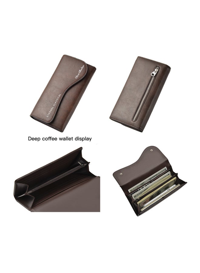 Comfortable And Stylish Long Wallet Brown
